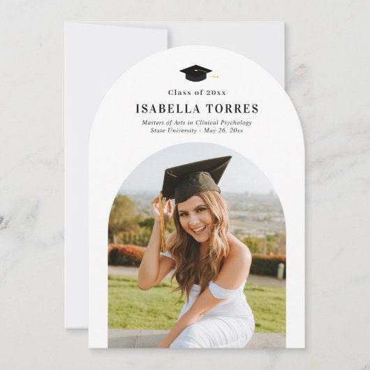 Glorious Peak Graduation Party Uitnodiging (Voorkant)