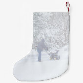 Glorious Snow Seasonal Poem Kleine Kerstsok (Achterkant)