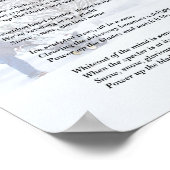 Glorious Snow Seasonal Poem Poster (Hoek)