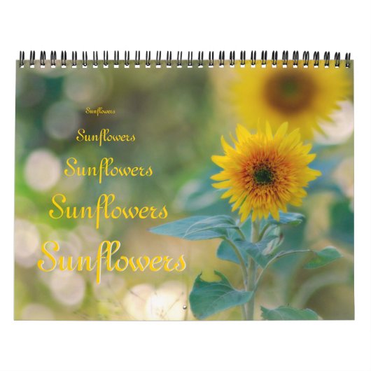 Glorious Sunflower Photo Calendar Kalender (Hoes)