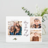 Glory aan de koning van Kings Foto Collage Kerstmi (Staand voorkant)