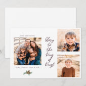 Glory aan de koning van Kings Foto Collage Kerstmi (Voorkant / Achterkant)