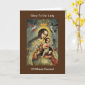 Glory aan onze dame van de berg Carmel Kaart (Gele Bloem)