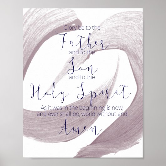 Glory Be Prayer Poster (Voorkant)