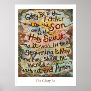 Glory Be Prayer poster voor katholieke klaslokalen