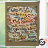 Glory Be Prayer Window Cling Raamsticker (Huis)