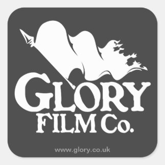 Glory Film Co. Logo Stickers. Vierkante Sticker