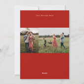 Glory Hand-Lettering foto Feestdagenkaart (Achterkant)