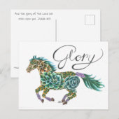 Glory Horse van Sherry Jarvis Briefkaart (Voorkant / Achterkant)