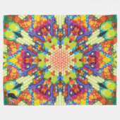Glory Kaleidoscoop Fleece Deken (Voorkant (Horizontaal))