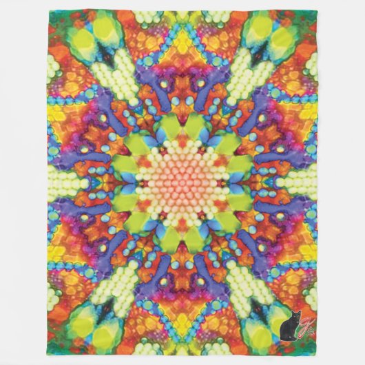 Glory Kaleidoscope Fleece Blanket (Voorkant)