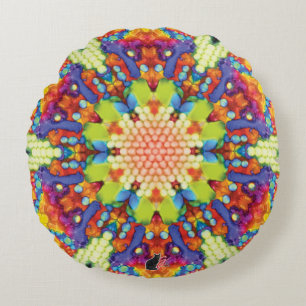 Glory Kaleidoscope Rond Kussen