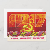 Glory naar de grote oktober briefkaart (Voorkant / Achterkant)