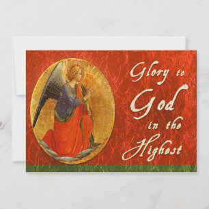 Glory naar God in de hoogste kerstkaart