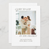 Glory naar God kerstkaart (Voorkant / Achterkant)