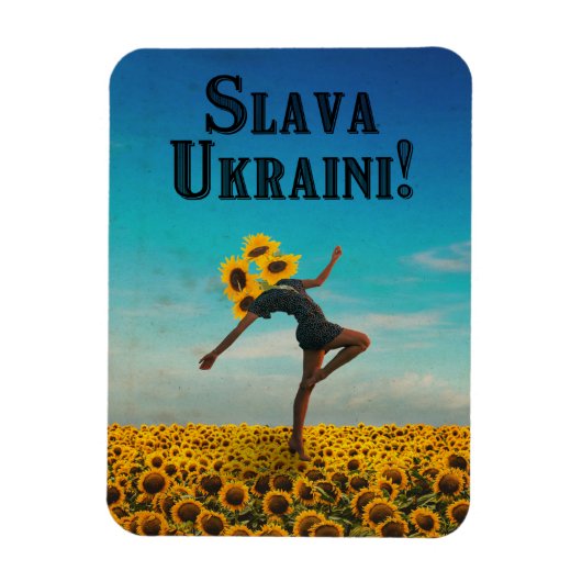 Glory naar Oekraïne! Slava Ukraine! Magneet (Verticaal)