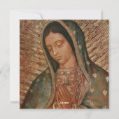 Glory naar Sint Juan Diego en de verslapte maagd Feestdagenkaart (Achterkant)