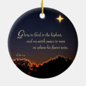 Glory to God Keramisch Ornament (Achterkant)