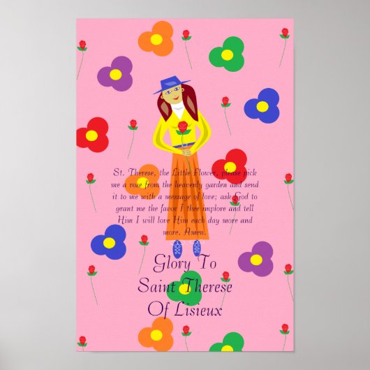 Glory to Saint Therese of Lisieux Poster (Voorkant)