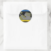 GLORY TO UKRAINE CLASSIQUE ROUND STICKER (Sac)