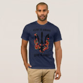 Glory to Ukraine. Glory to Heroes. Trident. T-shirt (Voorkant volledig)