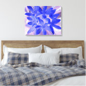 Glory van de sneeuwschokkende Blauw Canvas Afdrukk Afdruk (Insitu (Slaapkamer))