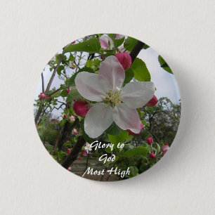Glory voor God Hoogste Hoogheid Ronde Button 5,7 Cm