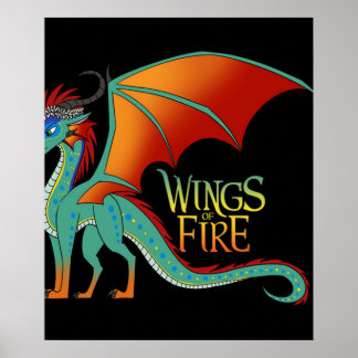 Glory wings dragon fire ffantasy Film Art klassiek Poster