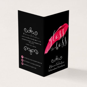 Gloss als een bss Lipsense gevouwen Visitekaartje