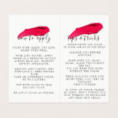 Gloss als een bss Lipsense gevouwen Visitekaartje (Binnenkant ongevouwen)