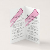 Gloss Like A Boss Fold Carte de visite (Intérieur)