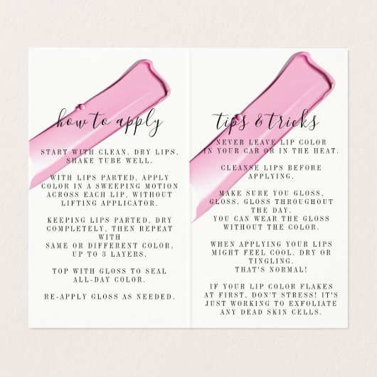 Gloss Like A Boss Fold Carte de visite (Intérieur déplié)