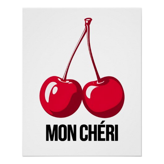 Glossy Art Poster Mon Chéri - Cherry Art Perfect Poster (Voorkant)