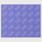 Glossy Blue Birthday Wrapping Paper Cadeaupapier (Vlak)