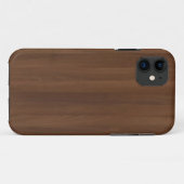 Glossy Chocholate Wood Graan Case-Mate iPhone Case (Achterkant (horizontaal))