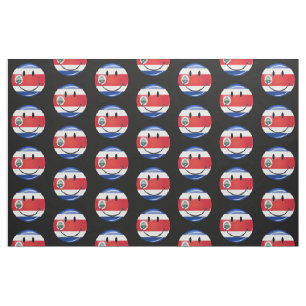 Glossy Costa Ricaanse vlag Stof