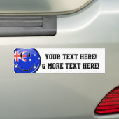 Glossy glimlachend Australische vlag Bumpersticker (Op auto)