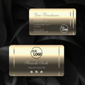 Glossy Gold Effects Mousserende diamanten met Logo Visitekaartje