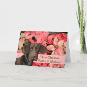 Glossy Grizzly Brother & Husband Merry Kerstmis Feestdagen Kaart