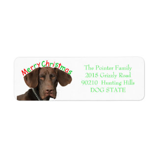 Glossy Grizzly Holiday Adres Label