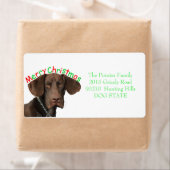 Glossy Grizzly Holiday Adres Label (Insitu)