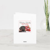 Glossy Grizzly-kerstinter Feestdagen Kaart (Achterkant)