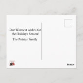 Glossy Grizzly Ugly KerstSweater Briefkaart (Achterkant)