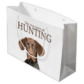 Glossy Grizzly ware geest van jagen Large Cadeauzakje (Achterkant Gekanteld)