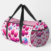 Glossy Heart Bubble Pattern Travel Monogram Plunjezak (Rechterhoek)