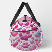 Glossy Heart Bubble Pattern Travel Monogram Plunjezak (Rechts)