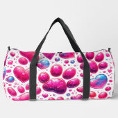 Glossy Heart Bubble Pattern Travel Plunjezak (Voorkant)