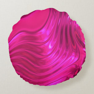 Glossy Hollywood Cerise Superroze Rond Kussen