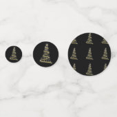 Glossy kerstboom confetti (Achterkanten)