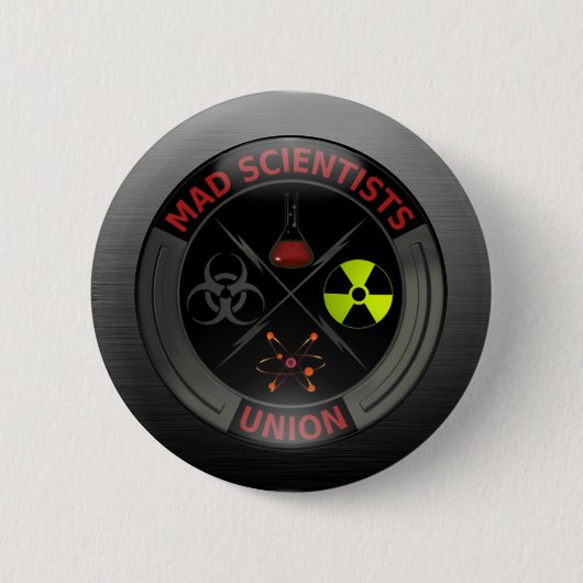 Glossy Mad Scientist Union Button (Voorkant)